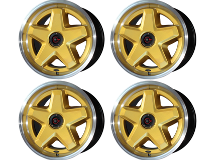 speedART 18' ATS style monobloc and cover wheel set Gold. Porsche 964 / 993 / 996 / 997.1 / 986 / 987 / 928